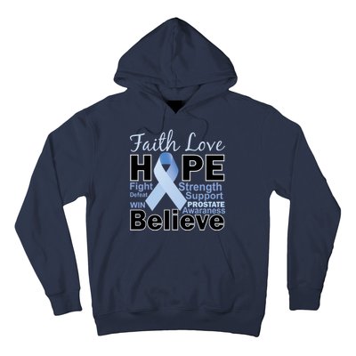 Prostate Cancer Awareness Faith Hope Hoodie