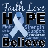 Prostate Cancer Awareness Faith Hope T-Shirt