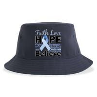 Prostate Cancer Awareness Faith Hope Sustainable Bucket Hat