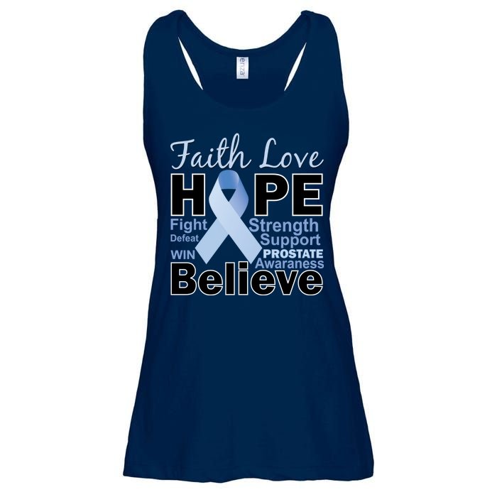 Prostate Cancer Awareness Faith Hope Ladies Essential Flowy Tank