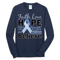 Prostate Cancer Awareness Faith Hope Tall Long Sleeve T-Shirt