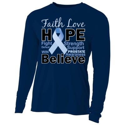 Prostate Cancer Awareness Faith Hope Cooling Performance Long Sleeve Crew