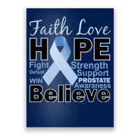 Prostate Cancer Awareness Faith Hope Poster