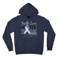 Prostate Cancer Awareness Faith Hope Tall Hoodie