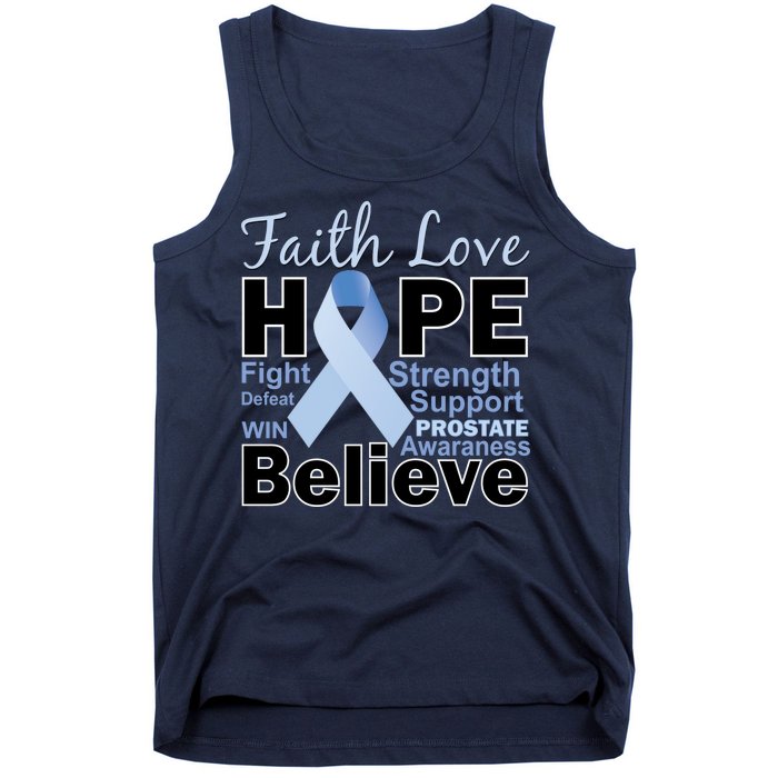 Prostate Cancer Awareness Faith Hope Tank Top