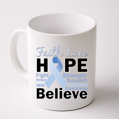 Prostate Cancer Awareness Faith Hope Coffee Mug