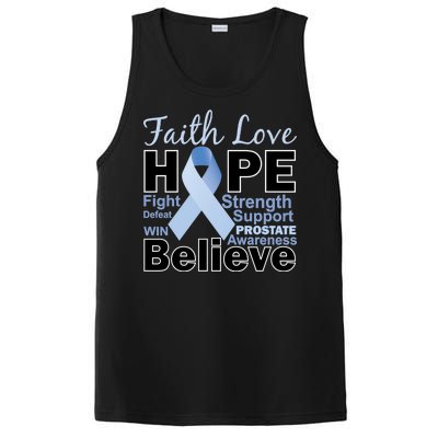 Prostate Cancer Awareness Faith Love Hope PosiCharge Competitor Tank