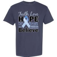 Prostate Cancer Awareness Faith Love Hope Garment-Dyed Heavyweight T-Shirt