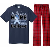 Prostate Cancer Awareness Faith Love Hope Pajama Set