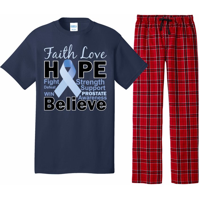 Prostate Cancer Awareness Faith Love Hope Pajama Set