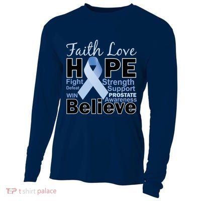 Prostate Cancer Awareness Faith Love Hope Cooling Performance Long Sleeve Crew