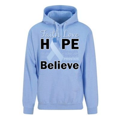 Prostate Cancer Awareness Faith Love Hope Unisex Surf Hoodie