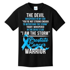 Prostate Cancer Warrior I Am The Storm Kids T-Shirt