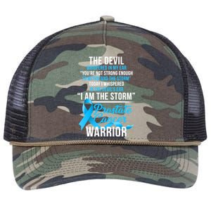 Prostate Cancer Warrior I Am The Storm Retro Rope Trucker Hat Cap