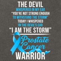 Prostate Cancer Warrior I Am The Storm Cotton Canvas Backpack