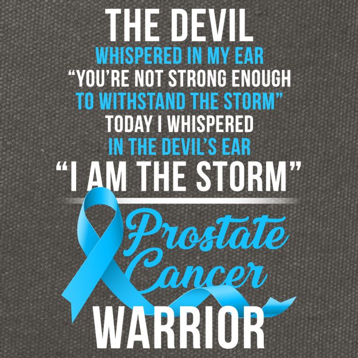 Prostate Cancer Warrior I Am The Storm Cotton Canvas Backpack