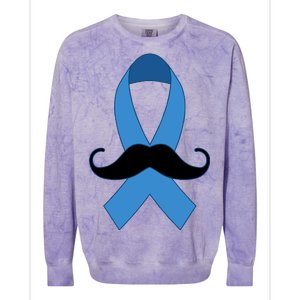 Prostate Mustache Ribbon Colorblast Crewneck Sweatshirt