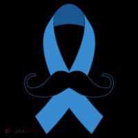 Prostate Mustache Ribbon High Crown Mesh Back Trucker Hat