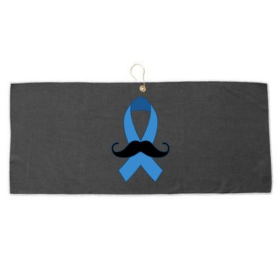 Prostate Mustache Ribbon Large Microfiber Waffle Golf Towel