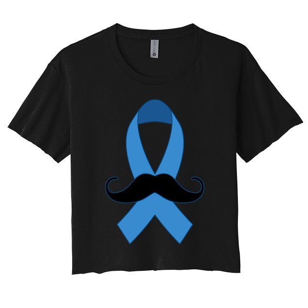 Prostate Mustache Ribbon Crop Top