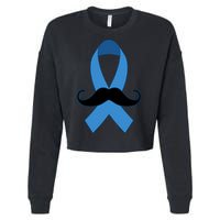 Prostate Mustache Ribbon Cropped Pullover Crew