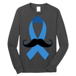 Prostate Mustache Ribbon Long Sleeve Shirt