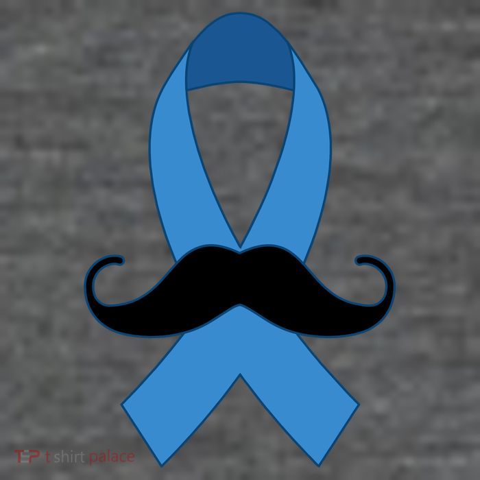 Prostate Mustache Ribbon T-Shirt