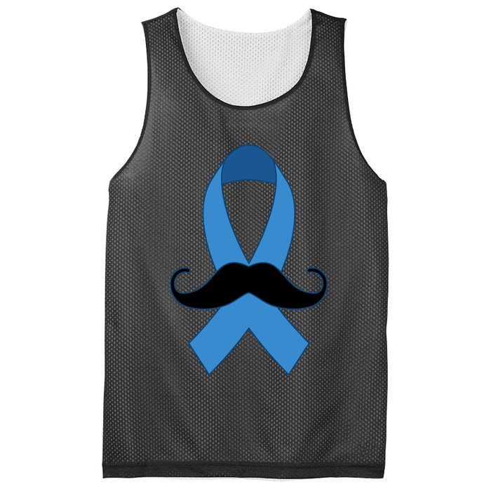 Prostate Mustache Ribbon Mesh Reversible Basketball Jersey Tank