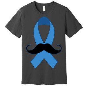 Prostate Mustache Ribbon Premium T-Shirt