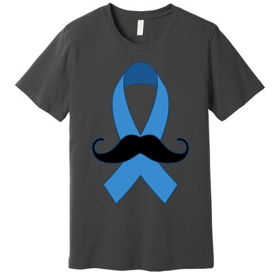 Prostate Mustache Ribbon Premium T-Shirt