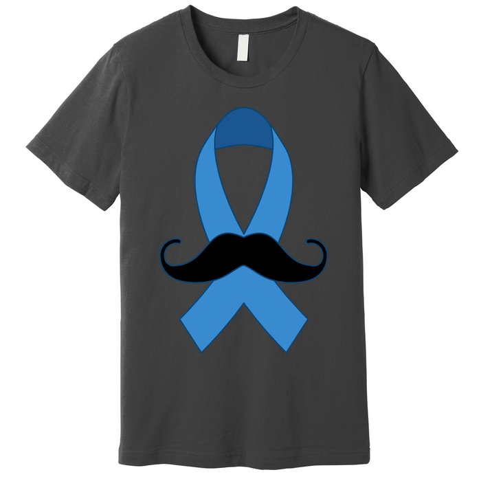 Prostate Mustache Ribbon Premium T-Shirt