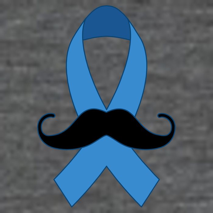 Prostate Mustache Ribbon Baby Bodysuit