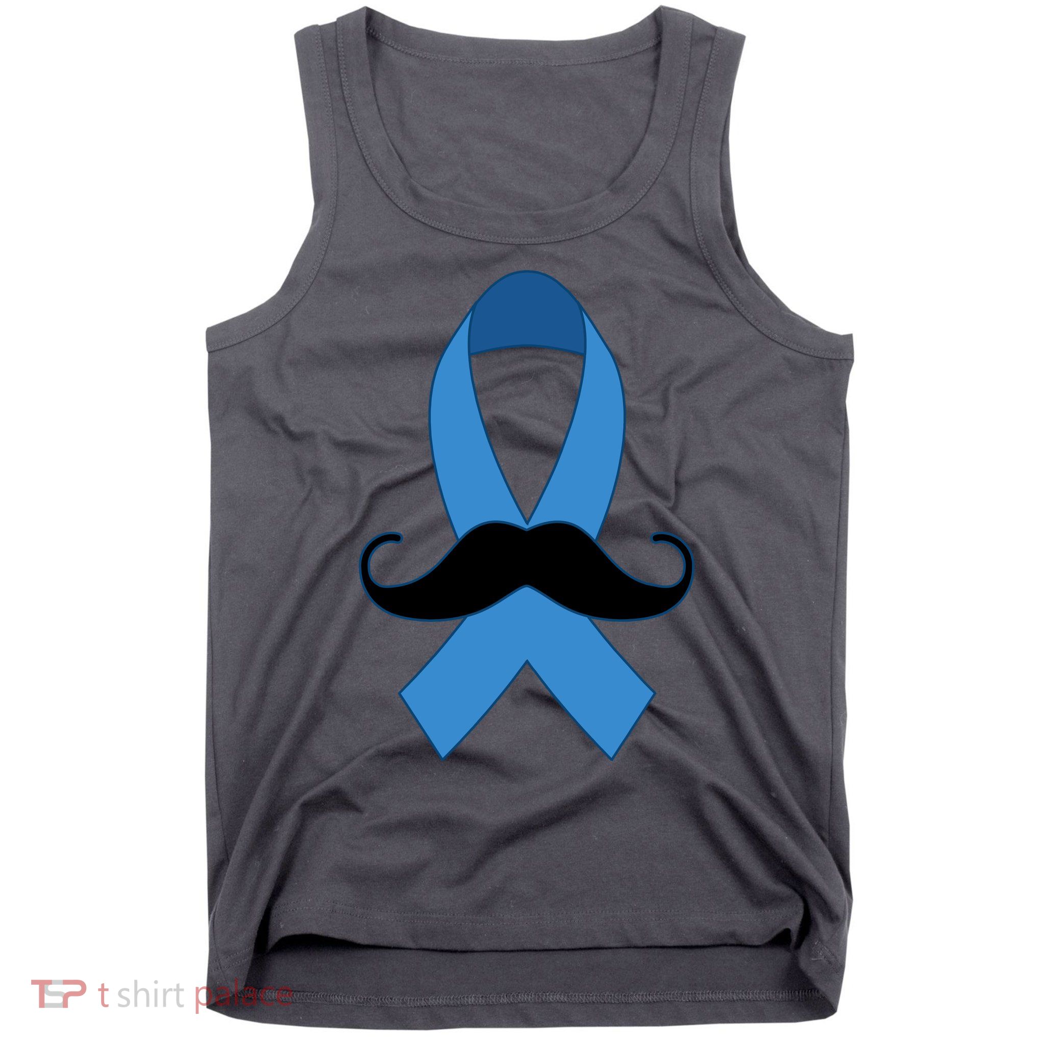 Prostate Mustache Ribbon Tank Top