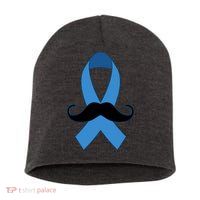 Prostate Mustache Ribbon Short Acrylic Beanie