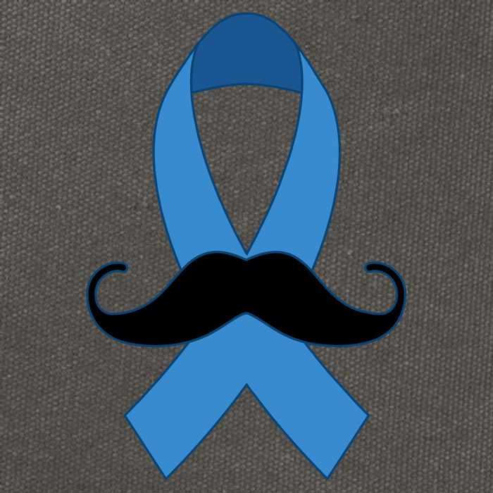 Prostate Mustache Ribbon Cotton Canvas Backpack
