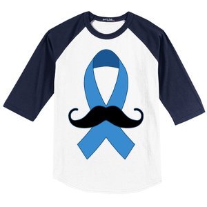 Prostate Mustache Ribbon Baseball Sleeve Shirt