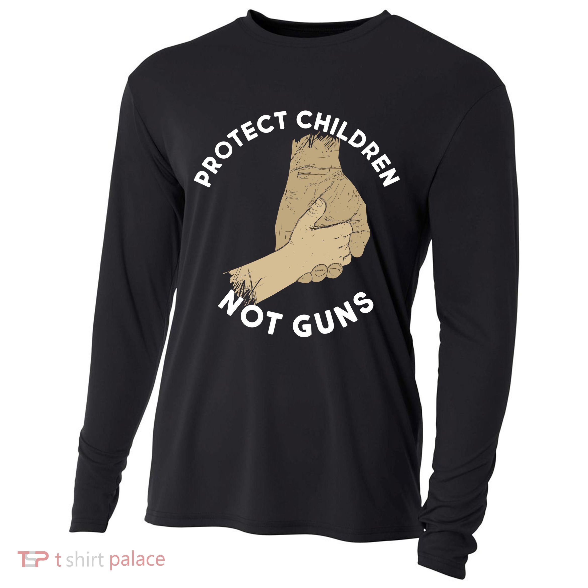 Protect Children Not Guns Cooling Performance Long Sleeve Crew