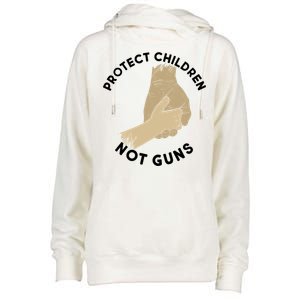 Protect Children Not Guns Womens Funnel Neck Pullover Hood