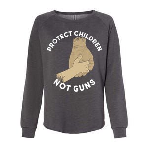 Protect Children Not Guns Womens California Wash Sweatshirt