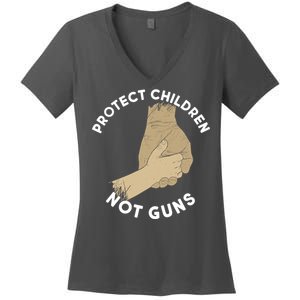 Protect Children Not Guns Women's V-Neck T-Shirt