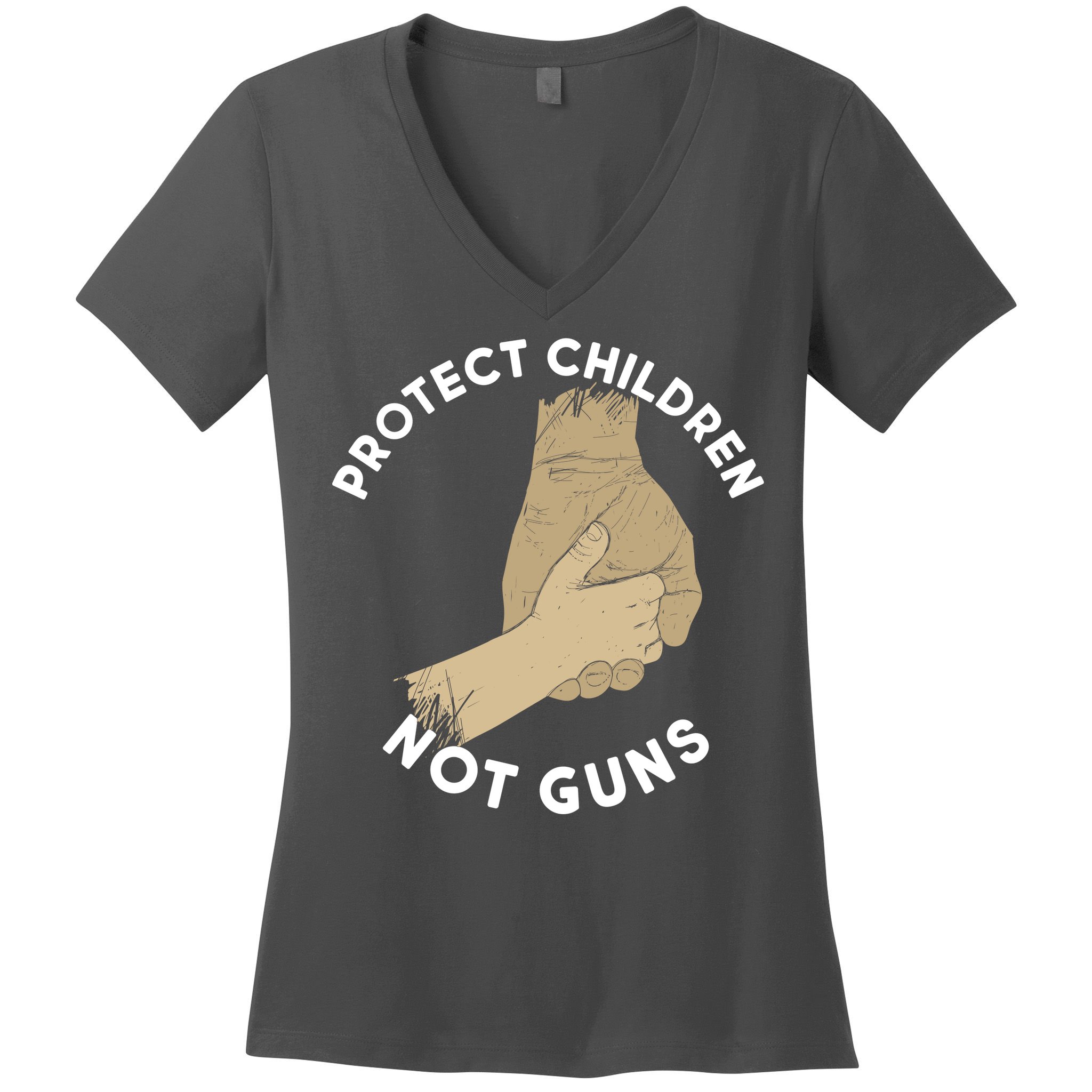 Protect Children Not Guns Women's V-Neck T-Shirt
