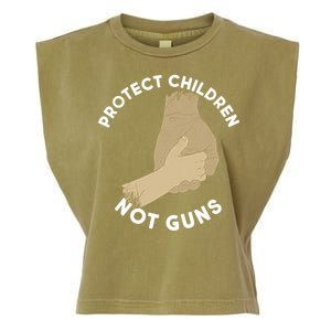 Protect Children Not Guns Garment-Dyed Women's Muscle Tee