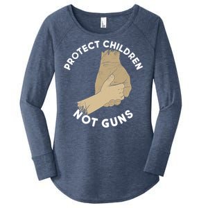 Protect Children Not Guns Women's Perfect Tri Tunic Long Sleeve Shirt