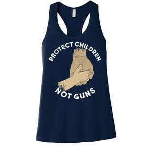 Protect Children Not Guns Women's Racerback Tank