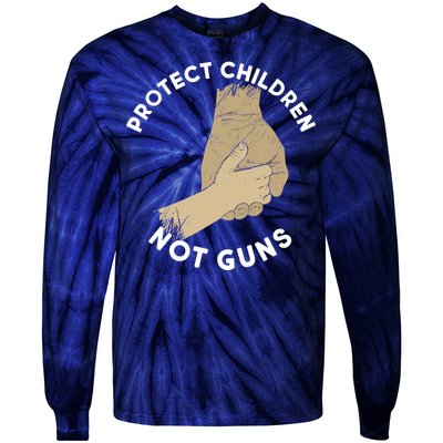 Protect Children Not Guns Tie-Dye Long Sleeve Shirt