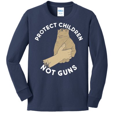 Protect Children Not Guns Kids Long Sleeve Shirt