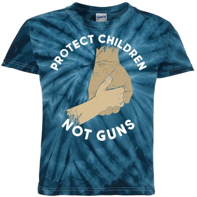 Protect Children Not Guns Kids Tie-Dye T-Shirt