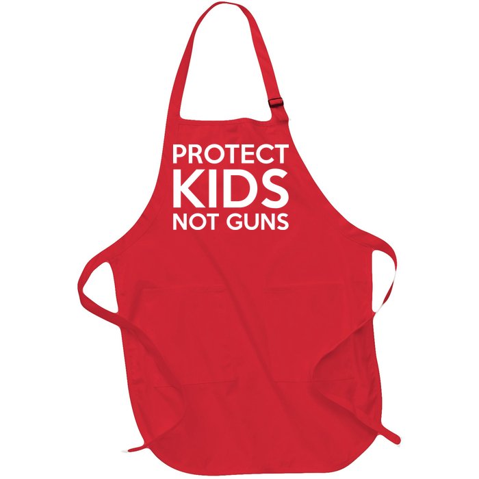 Protect Kids Not Guns Full-Length Apron With Pockets