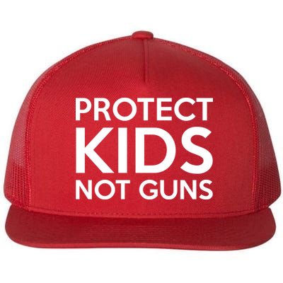 Protect Kids Not Guns Flat Bill Trucker Hat