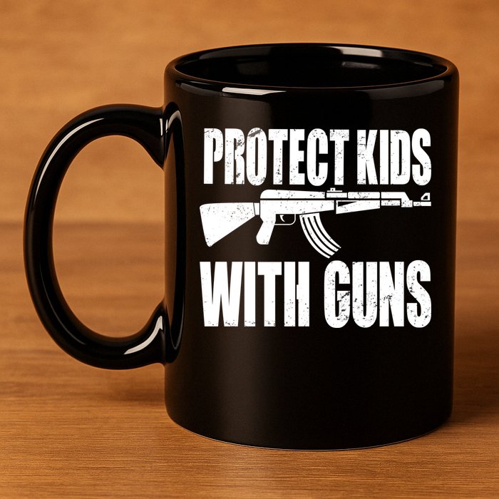 Protect Kids With Guns 11oz C Handle Ceramic Mug